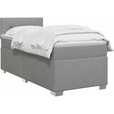  Boxspring krevet s madracem Svjetlosiva 90 x 190 cm Tkanina | shoptok.hr