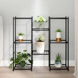 Maison Chic Stojalo za rože - Stojalo za cvetje 83x25x80 cm črno železo, (21790356) | Shoptok.si