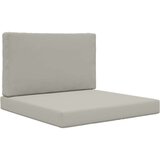  Zunanja blazina za kavč 2 pcs Siva Poliester, (5000202687) | Shoptok.si