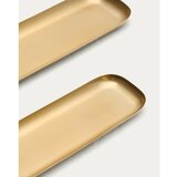 Kave Home Pladnjevi u setu 2 kom od nehrđajućeg čelika 12,5x41 cm Aruc – | shoptok.hr