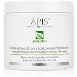 Apis Natural Cosmetics Acne-Stop Professional omekšavajuća maska za čišćenje za masno lice sklono aknama 200 g