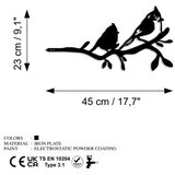WALLXPERT Dekorativna figura Ptica na grani 07, 45x23 cm, 1,5 mm | Eponuda.ba