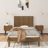  Zidno uzglavlje boja meda 106x3x63 cm masivna borovina | shoptok.hr