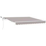  Avtomatska retraktibilna tendica z LED svetlobo Svetlo siva 300x250 cm, Zamenjava tkanine za tendico za okvir 3x2.5 m Svetlo siva, (22146568) | Shoptok.si
