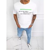 DStreet White RX4628z men's T-shirt with print Cene