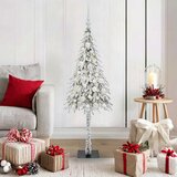  Božićno drvce s 150 LED svjetlima Bijelo 120 cm PE i čelik | shoptok.hr