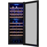 EXQUISIT Izvrstni hladilnik z dvema conama in v steklenimi vrati WS2-78-GTE-160G crni barvi. Vinoteka. | Shoptok.si