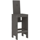 vidaXL barski stolci 2 kom sivi 40 x 42 x 120 cm od masivne borovine | shoptok.hr