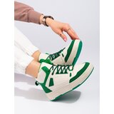 SHELOVET White and green high sneakers | shoptok.hr
