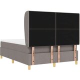  Podna opruga s madracem Tamno siva 90x190 cm Sivo-smeđa tkanina - Sivo-smeđa 160 x 200 cm S gumbima | shoptok.hr