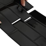  Subway pločica 20 pcs Crna 29 x 21 cm Poliuretan i PET | shoptok.hr