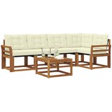  Set vanjskih sofa 6 kom. Prirodna i krem | shoptok.hr