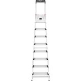 Hailo stojeće ljestve s gazištem xxl (radna visina: 2,6 m, broj stuba: 4 stepenice, dubina gazišta: 130 mm, aluminij) Cijene