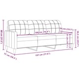 vidaXL Trosed rumen 180 cm žamet | Shoptok.si