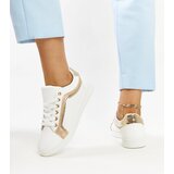 Gemre White and gold platform sneakers Amala | Shoptok.si
