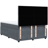  Krevet s oprugama i madracem tamnosivi 140x190 cm baršunasti | shoptok.hr