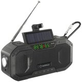 Renkforce RF-CR-300 vanjski radio UKW (1014), MW (1018) radio za hitne slučajeve, Bluetooth®, SD mogućnost punjenja, solarni panel, ručna obrtaljka, džepna svjetiljka crna | Eponuda.ba