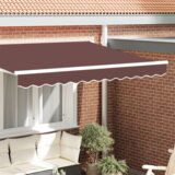 vidaXL Tenda z valansom za 2.5m okvir Rjava 2.3x0.2m | Shoptok.si