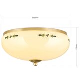 Orion dl 7-674 - plafonsko svetlo landhaus 3xE27/60W/230V, prečnika 35 cm, mesing/bež | Eponuda.com