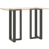  Noge za barsko mizo v obliki črke T 2 kosa antracit 50x35x(100-101) cm jeklo | Shoptok.si