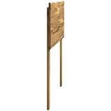  Uzglavlje s prirodnim rubom ROSTOCK Bijela 75 cm | shoptok.hr