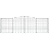  Lučne gabionske košare 4 kom 400x50x120/140cm pocinčano željezo | shoptok.hr