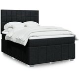 Maison Chic Box spring postelja - Vzmetna postelja z vzmetnico črna 160x200 cm blago SL11208, (21881984) | Shoptok.si