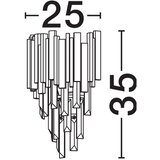 Nova Luce Metalna zidna lampa u zlatnoj boji Grane – | shoptok.hr