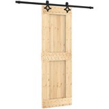 Furnova Drsna vrata s kompletom vodil 70x210 cm trdna borovina, (21945105) | Shoptok.si