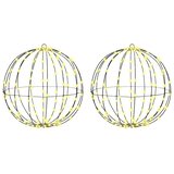  Lopta 2 kom. Topla bijela 50 x 50 x 52 cm Metal 320 LED lampica | shoptok.hr
