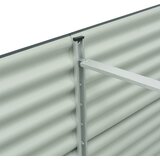  Vrtna sadilica od pocinčanog čelika 320 x 80 x 81 cm siva | shoptok.hr
