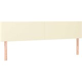  Boxspring - Krevet s oprugama i madracem krem 180x200 cm od umjetne kože - Krema 180 x 200 cm Gladak dizajn | shoptok.hr
