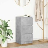 vidaXL Komoda betonsko siva 37,5x35x76 cm inženirski les | Shoptok.si