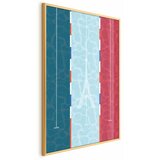  Plakat - Illustration of a Pool Against the French Flag 29.7x42 Zlatni okvir | shoptok.hr