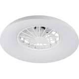 46370 - LED RGBW prigušiva svetiljka sa ventilatorom PLAVE PAN LED/24W/230V CCT bela + daljinski upravljač