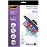 Fellowes žepki za plastificiranje A4, 80 mic - 25 kosov | Shoptok.si