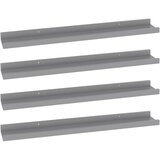 Maison Chic 4 kosi Stenske Police - Viseče police sive 60x9x3 cm, (21793998) | Shoptok.si
