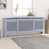 vidaXL Pokrov za radiator MDF siv 205 cm, (20769779) | Shoptok.si