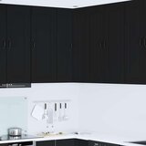 vidaXL Zidni kuhinjski ormarić Crna 57 x 57 x 100 cm Konstruirano drvo | shoptok.hr