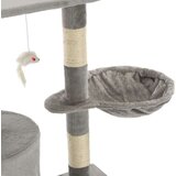 vidaXL Penjalica za mačke sa stupovima za grebanje od sisala 138 cm siva | shoptok.hr