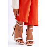 VINCEZA Fashionable Sandals Beige Holographic Beige Rayden | shoptok.hr