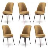 Hanah home Set od 6 trpezarijskih stolica Dexa Cappuccino-smeđa | Eponuda.ba
