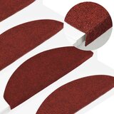 vidaXL Samoljepljivi otirači za stepenice 30 kom crveni 65x22,5x3,5 cm | shoptok.hr