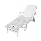 ARETA Ležaljka za plažu MORFEO 195x78x94 cm PVC bijela | Eponuda.ba