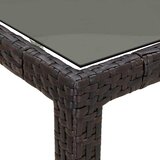  Stol za vrt Smeđa 250 x 100 x 75 cm poliratan | shoptok.hr