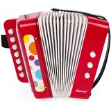 Janod Harmonika za decu Confetti, Crvena | ePonuda.com