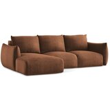 Makamii Sklopiva kutna garnitura boja terakote (s lijevim kutom/s ležaljkom) Leila – | shoptok.hr