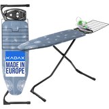 KADAX likalna deska 120x42 cm z držalom za likalnik, &amp;scaron;iroka mizna plo&amp;scaron;ča, zložljiva polica, (5000351448) Slike
