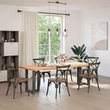  Noge za jedilno mizo v obliki črke T, 2 kosa, antracitne 50x35x(72-73) cm, jeklo, (22123749) | Shoptok.si
