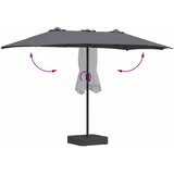  Vrtni suncobran Antracit 385 x 209 x 244 cm Poliester i čelik | Eponuda.ba